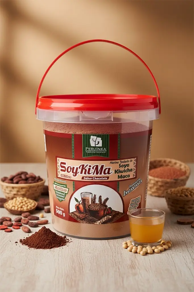 HARINA DE SOYA, KIWICHA Y MACA CHOCOLATE x 500 g